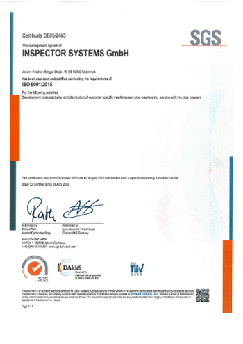 ISO-2015 Zertifikat