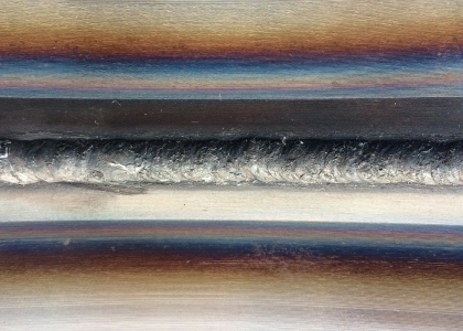 Annealing colours of a weld seam