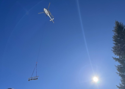 At icy heights – ultrasonic pipe robot climbs the Alps