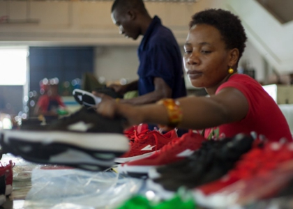 Enda running shoes production, Kenya